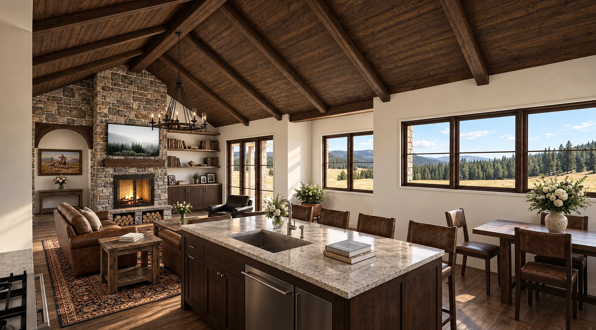 Modern Farmhouse — great room