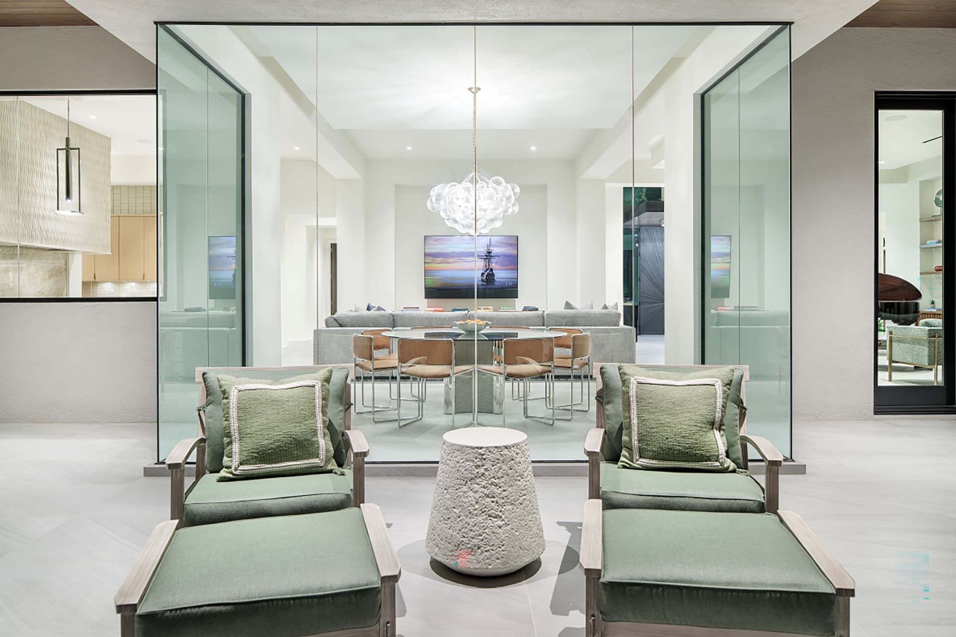 Nature's Retreat — breakfast nook elevation